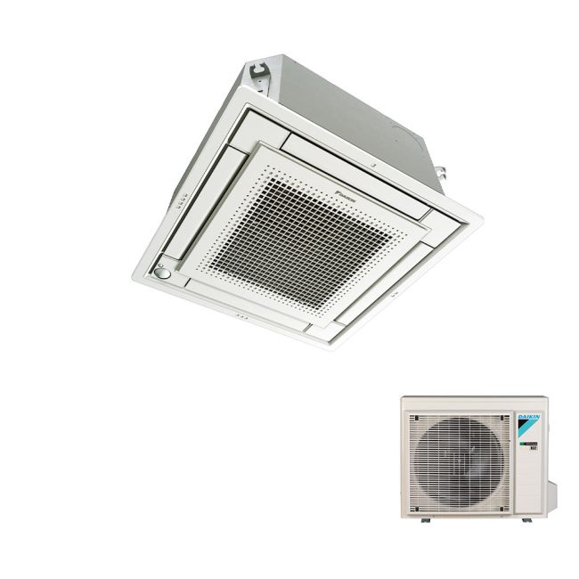 Daikin Ceiling Cassette FFA35A9+RXM35A Sky Air series fully flat